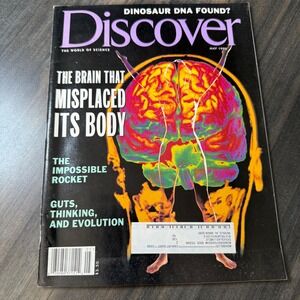 Discover Magazine May 1995 The Brain That Misplaced‎ Its Body Dinosaur DNA Found